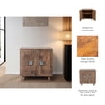 thumbnail image 4 of Decorative Mango Wood Accent Cabinet for Home Decor - Small Storage Cabinet for Kitchen, Office, and Entryway Styling - Narrow Console Table for Bedroom and Living Room Decor - 30", Brown, 4 of 13