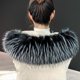 thumbnail image 1 of Chaqueta de plumón con cuello de piel sintética de zorro y piel sintética de mapache, sombrero, tira de piel sintética, abrigo de piel sintética, cuello de piel para mujer, invierno, 1 of 6