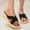 Black, variant on iTNHFP Women Slippers Outdoor Fashion Spring Summer Casual High Heel Sandals Beach Wedge Slippers