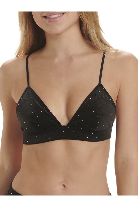 Juniors Velvet Triangle Bralette