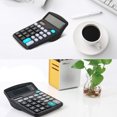thumbnail image 2 of Desk Calculator For Office, Dual Power Large Display Basic Calculator Functions With Big Button And Financial Features For Home And Business Use (Black), 2 of 5