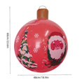 thumbnail image 3 of Bola navideña inflable de PVC de 24 pulgadas, bola grande decorada para exteriores, adornos navideños de Año Nuevo, bolas de decoración navideña, 3 of 5