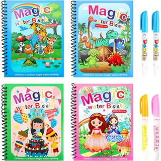 NOGIS Watercolor Coloring Books for Kids Ages 4-8,Pocket Watercolor  Painting Book,Mini Water Coloring Art Kit,Travel Watercolor Coloring Set,Birthday  Gift for Girls Boys (Underwater World) 