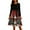 Red, variant on Christmas Dresses for Women Women's Fashion Round Casual Slim Fit Christmas Print Large Swing Long Sleeve Dress for Holiday Party,Army Green,L