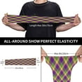 thumbnail image 4 of Gaeub Mardi Gras Plaid Cooling Sleeves for Men, Arm Sleeves, UV Sun Protection Sleeve to Cover with Silicone Anti-Slip, 4 of 8