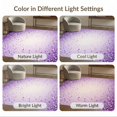 thumbnail image 7 of ODIKA 8'x10' Washable Area Rug Ombre Gradient Heart Star Confetti Round Decorative Contemporary for King Size Bedroom Under Bed, Master Suite, Non-Shedding, Easy Care, 7 of 7