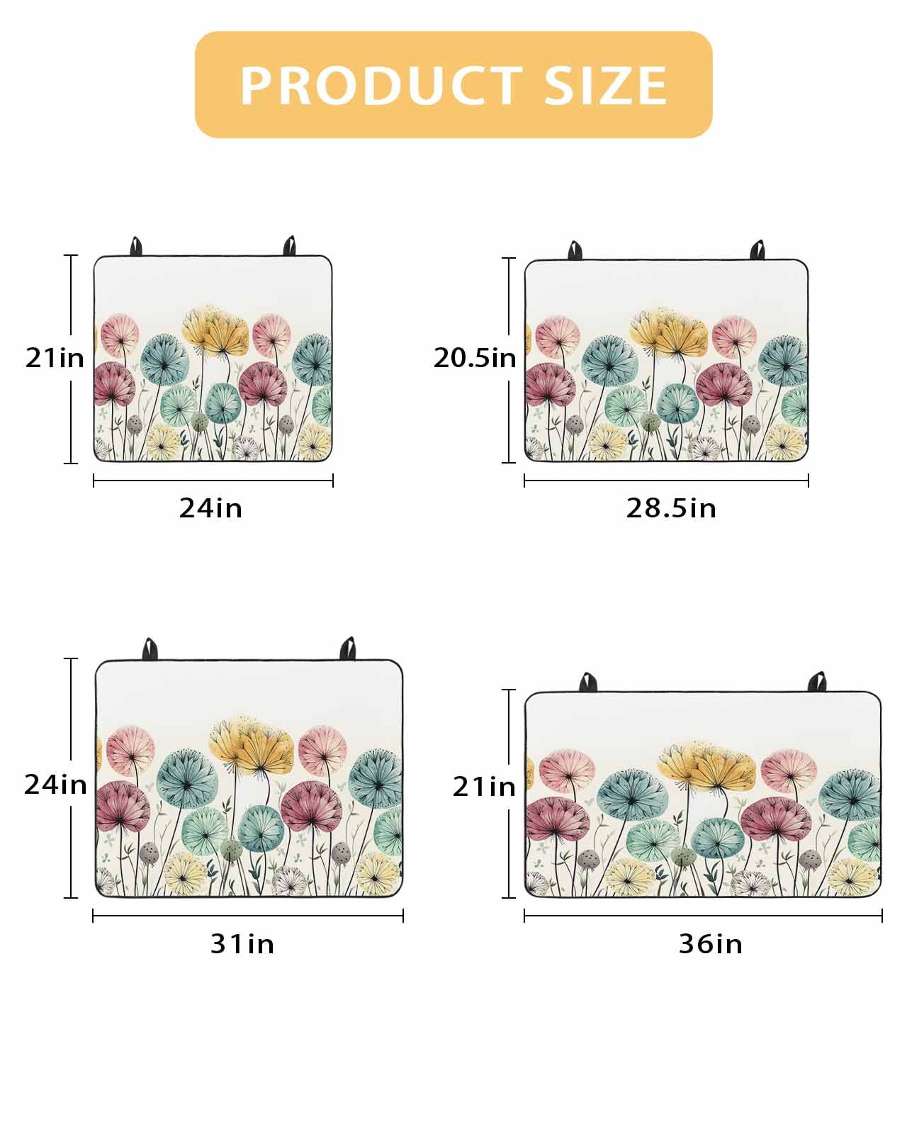 nqOlkjepod Large Induction Cooktop Protector Mat 36"x21", Spring Floral Stove Top Covers for Electric Stove, Modern Abstract Art Farmhouse Botanical Stove Burner Cover Mats, Glass Top Stove Cover