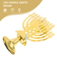 thumbnail image 5 of WEUVEB LED Pillar Candles Battery Operated Golden Flameless Candle Lights for Festive and Party Decor, 5 of 5
