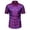 Purple, variant on WREESH Men's Dress Shirts with Button Down Collar Short Sleeve Turndown Collar Shirts in Solid Print for Men's , Formal Commuting Top Purple
