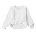 thumbnail image 5 of KAUOD Kids Crew Neck Fleece Sweatshirts Long Sleeve Thermal Pullover Sweater Toddler Boys Plain Cotton Shirt Tops Clothes, 5 of 9