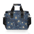 thumbnail image 7 of FORMRS Insulated Cooler Bag 24 Cans Capacity Soft Leakproof Lunch Box with Side Pockets, Blue Firefly Pattern, 7 of 7