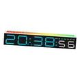 thumbnail image 2 of Reloj digital, regalos fáciles de leer, regalos multifuncionales, música electrónica de música LED gran pantalla para la sala de estar de mesa de Luz azul, 2 of 8