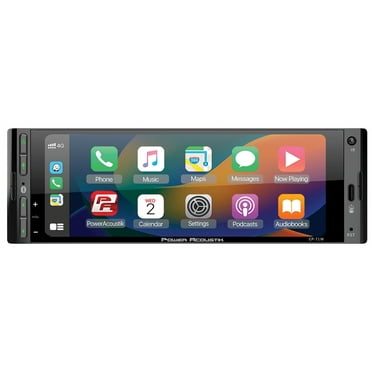 Power Acoustik CP-71WA Single DIN 6.5" Color Touchscreen Car Stereo with Bluetooth Connected Apple CarPlay   Android Auto