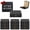Black, variant on MakerFlo Black Pine Wood Cigar Box Case of 24, Wooden Keepsake Storage Box with Black Felt Interior, Hinged Lid & Clasp Closure, Ideal for Personalization, Laser Engraving Blank, UV DTF
