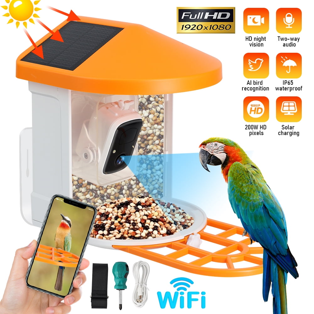 Bird Feeder with Camera, Bird Feeder Camera Wireless Outdoor, Auto