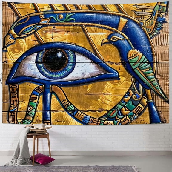 Orinice Egyptian Art Tapestry Wall Hanging Unique Style Graphic Tapestry Home Wall Decoration Living Room Bedroom Apartment Dormitory, Soft and Lightweight, Bright Color, Machine Washable,