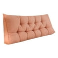 thumbnail image 1 of BKER Triangular Headboard Pillow Bolster Cushion For Bed Backrest Support Comfortable Decorative Room Sofa Chair Soft Polyester Filling 120x50cm, 1 of 3