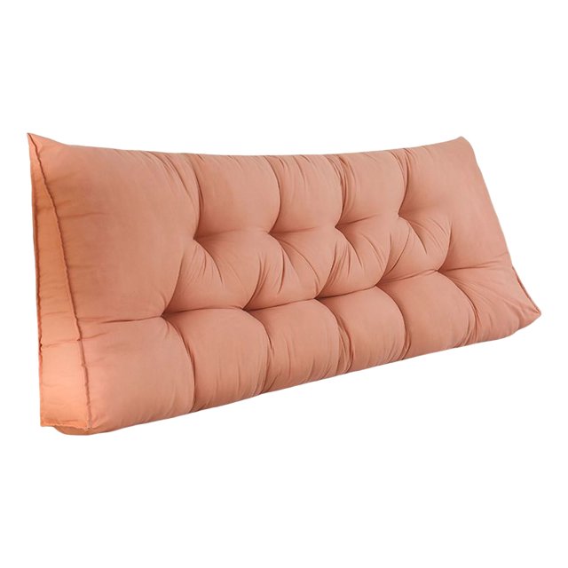 BKER Triangular Headboard Pillow Bolster Cushion For Bed Backrest Support Comfortable Decorative Room Sofa Chair Soft Polyester Filling 120x50cm