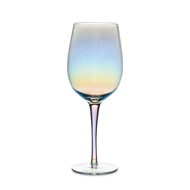 Abbott Collection AB-27-IRIS-WHT Verre de Vin Blanc Optique de 9 Po&44; Lustre - Petit