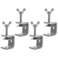 thumbnail image 6 of ELAYARD 4pcs Heavy Duty Clamps for Material Fixing Tasks Silver C Shape Clamps, 6 of 7