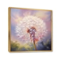 thumbnail image 2 of Designart "Purple Dandelion love expression II" Landscapes Floater Framed Canvas Print, 2 of 7