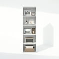thumbnail image 4 of Furinno Reed 5-Tier Reversible Color Open Shelf Multipurpose Bookcase, Storage Organizer, White, 4 of 6
