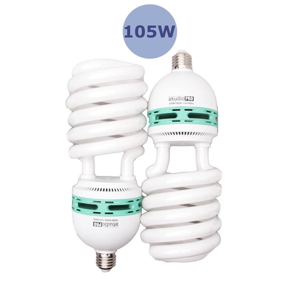2x 105 Watt Daylight Fluorescent Light Bulb