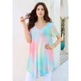thumbnail image 6 of Roaman's Women's Plus Size Ultra Drape V-Neck Swing Tunic Top, 6 of 6