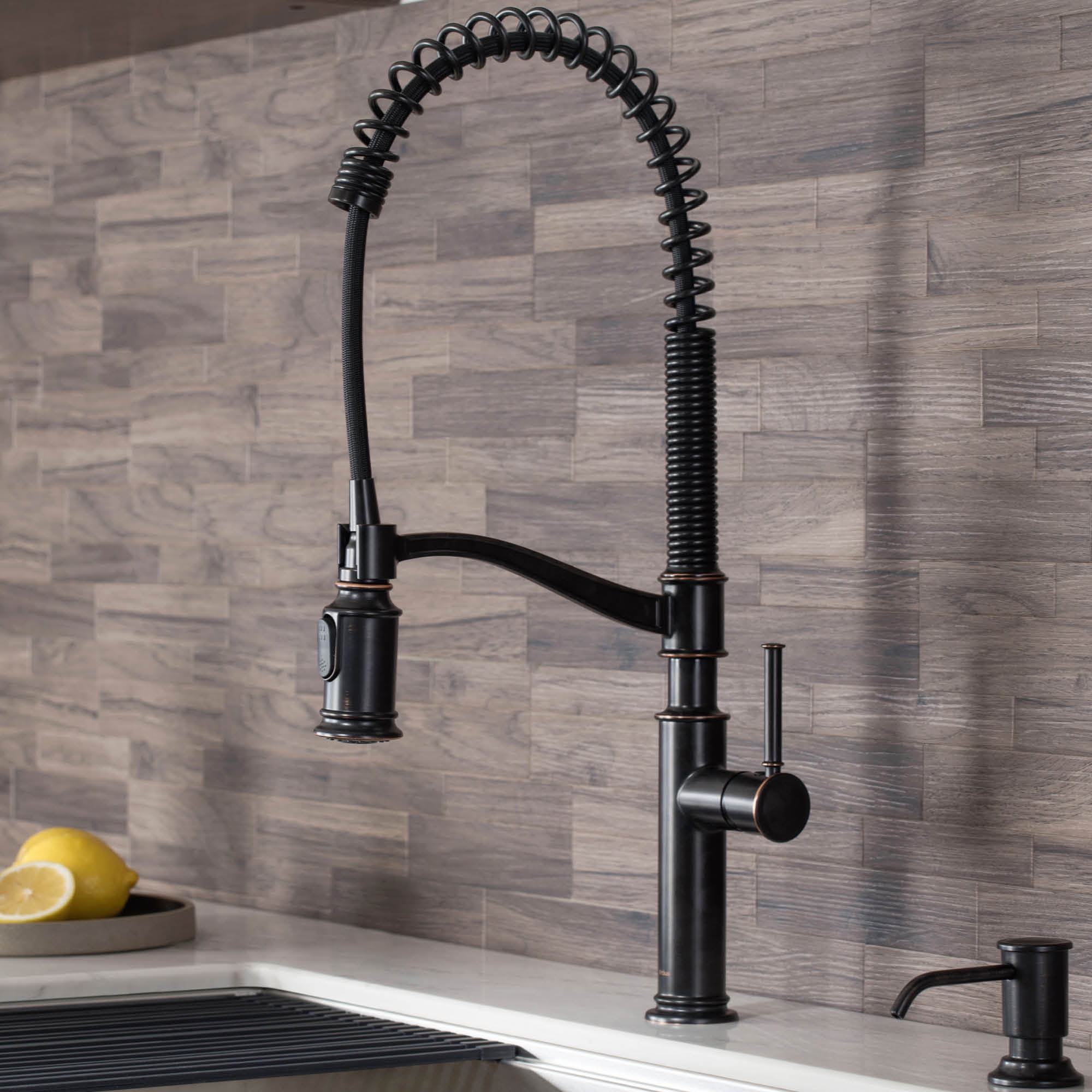 Sellette™ Commercial Style PullDown Kitchen Faucet in Oil Rubbed Bronze