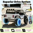 thumbnail image 4 of Gymax 24V Ride On Car for Kids Battery Powered Electric Vehicle w/ Parent Remote Control White, 4 of 8