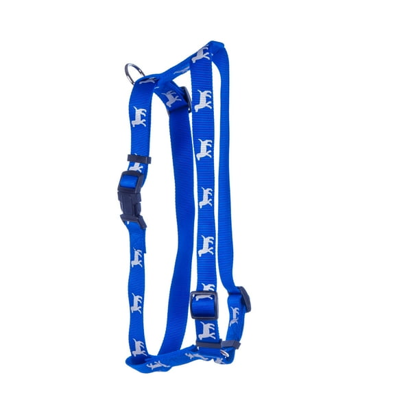 Jeffers Pet Reflective Hound Series Nylon Dog Harness, Blue- 5/8"W