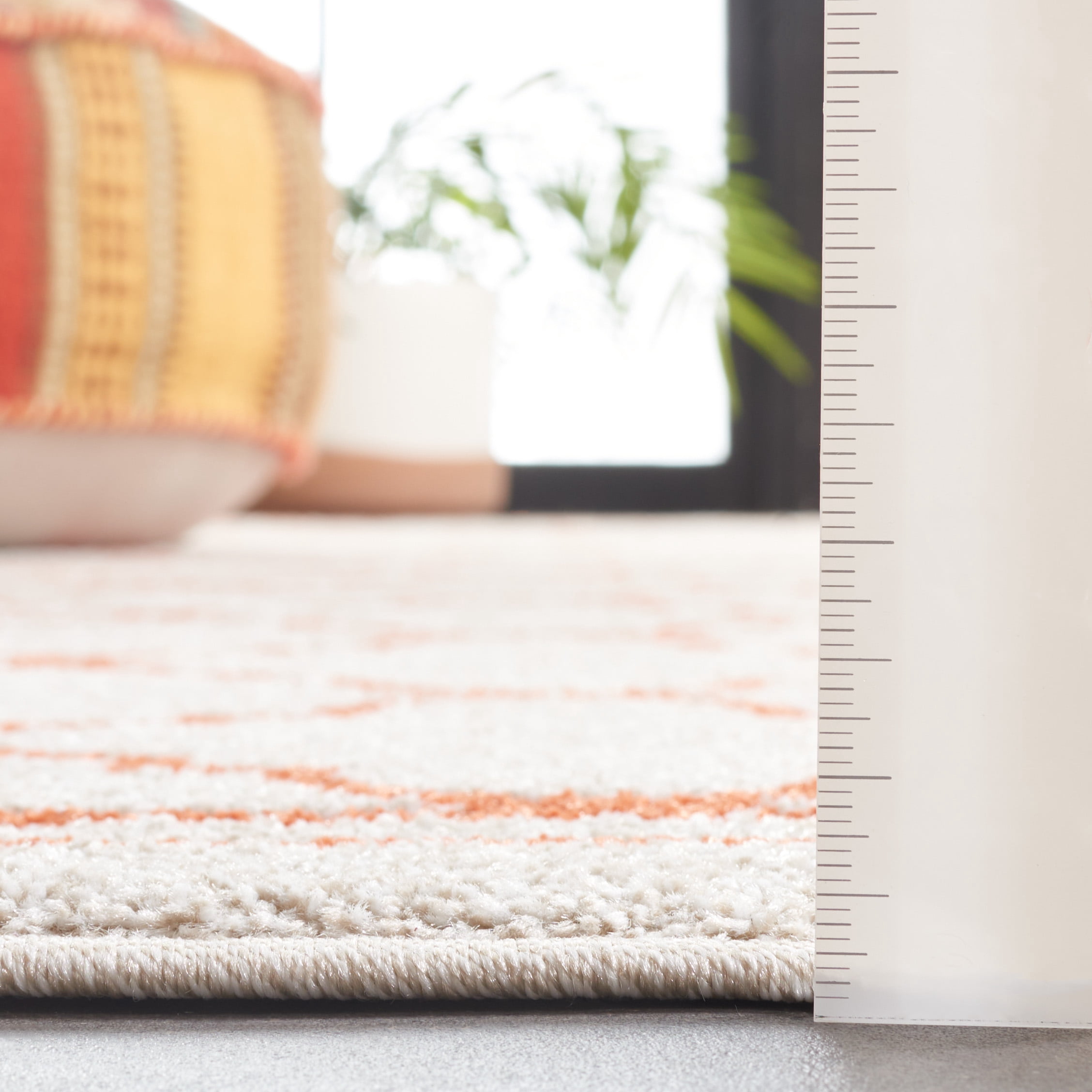Safavieh Amherst Trina Geometric Runner Rug, Beige/Orange, 2'3" x 9'