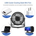thumbnail image 5 of LUVCMFT Mini 4 inch Desktop Cooling Fan 360° Adjustable Strong Airflow USB Quiet Fan Green, 5 of 8