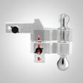 thumbnail image 5 of Adjustable Trailer Hitch, Fit for 2 Inch Receiver, 4/-Inch Drop/Rise, Aluminum Drop Hitch, 20000 LBS GTW - Tow Hitch for Trailer, Stainless Steel Tow Balls (2" & 2-5/16") with Double Locks, 5 of 9