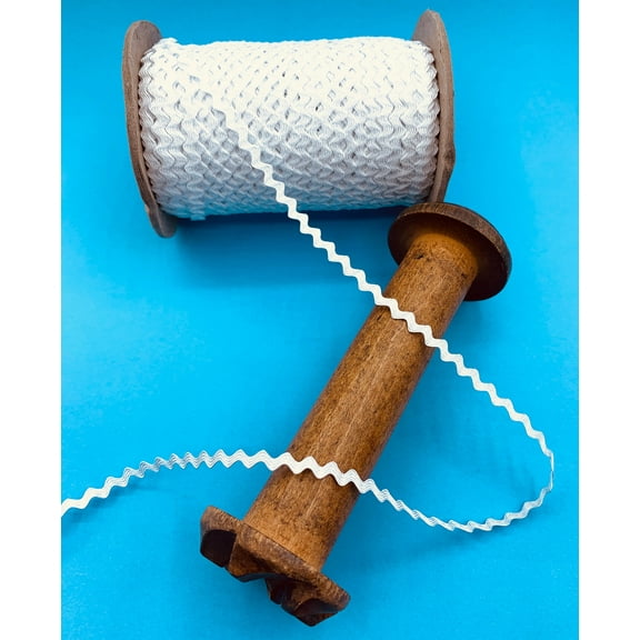 White 1/4" Baby Ric Rac