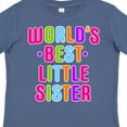 thumbnail image 4 of Inktastic Worlds Best Little Sister Girls Toddler T-Shirt, 4 of 5