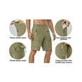 thumbnail image 2 of Mapamyumco Men's Hiking Shorts, Golf Shorts Quick Dry Cargo Shorts Lightweight for Casual, Running (Olive Heather XXL), 2 of 7
