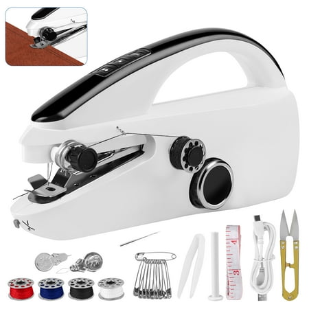 TSV Mini Portable Sewing Machine, Two Speed Adjustment Electric Stitch for Home