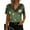Army Green, variant on Cute Summer Tops for Women Dressy Casual Floral Pattern Print Short Sleeve Cowl Neck Graphic T-Shirts Loose Fit Cozy Tunic Blouse Brown M