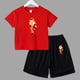 thumbnail image 5 of Juego de verano para niños, lucha, anime, cosplay, traje para niños y adolescentes, ropa de calle, camiseta de manga corta y pantalones cortos, conjunto deportivo de 2 piezas, trajes sueltos, 5 of 5