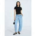 thumbnail image 5 of Scoop Women’s Stretch Cotton Blend Baby Tee with Short Sleeves, Sizes XS-XXL, 5 of 5