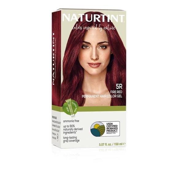 Naturtint 5R Fire Red Permanent Hair Color, 1 Pack (Packaging May Vary)