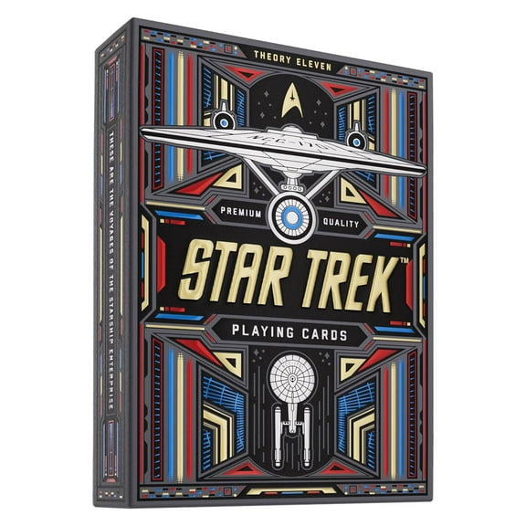 theory11 Star Trek Dark Premium Playing Cards, Poker Size Standard Index, Luxury Playing Cards