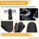 thumbnail image 5 of Clip para gafas de sol del coche Unique Bargains con soporte magnético universal para parasol de gafas de sol de cuero PU/metal negro 13.5x5cm 1 Pcs, 5 of 7