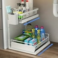 This twolevel heavyduty pullout organizer is designed in