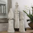 thumbnail image 1 of Uttermost Asmund Aged Ivory Finials (Set of 3), 1 of 2