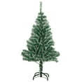 thumbnail image 2 of vidaXL Artificial Christmas Tree 150 LEDs & Flocked Snow 59.1", 2 of 7