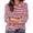 A-Red74, variant on Yuanlong Womens Striped Tshirts Round Neck Long Sleeve Loose Fit Basic T Shirt Soft Daily Wear Going Out And Work Tee Shirts