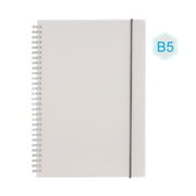 walmeck B5 Coil Notebook Spiral Notebooks with Elastic Band Dotted Pages Diary Journal Memo Office and School Supplies