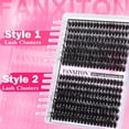 thumbnail image 4 of Kit de extensión de pestañas FANXITON Fluffy Lash Clusters 280 unidades, 4 of 9
